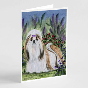[RDY] [��������] Caroline's Treasures Shih Tzu�O���[�e�B���O�J�[�h�A�����t���A5�C���` x 7�C���`�i8�J�E���g�j [�y�V�C�O�ʔ�] | Caroline's Treasures Shih Tzu Greeting Cards with Envelopes, 5" x 7" (8 Count)