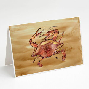 [RDY] [��������] Caroline's Treasures Cooked Crab Sandy Beach Everyday Greeting Cards with Envelopes, 5 x 7 (8 Count) [�y�V�C�O�ʔ�] | Caroline's Treasures Cooked Crab Sandy Beach Everyday Greeting Cards with Envelopes, 5 x 7 (8 Count)