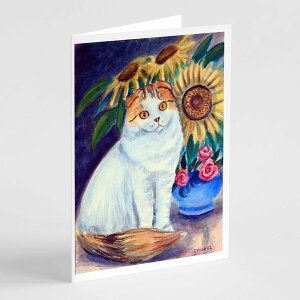 [RDY] [] Caroline's Treasures L̃O[eBOJ[hAtA5C` x 7C`i8JEgj [yVCOʔ] | Caroline's Treasures Cat Greeting Cards with Envelopes, 5" x 7" (8 Count)