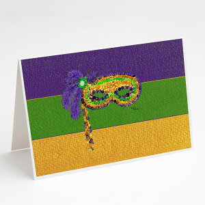 [RDY] [��������] Caroline's Treasures Mask on Stick Mardi Gras Greeting Cards with Envelopes, 5 x 7 (8 Count) [�y�V�C�O�ʔ�] | Caroline's Treasures Mask on Stick Mardi Gras Greeting Cards with Envelopes, 5 x 7 (8 Count)