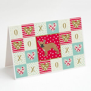 [��������] Caroline's Treasures �t�����`�u���h�b�O ���u�O���[�e�B���O�J�[�h �����t���A5�C���` x 7�C���`�i8���g�j [�y�V�C�O�ʔ�] | Caroline's Treasures French Bulldog Love Greeting Cards with Envelopes,