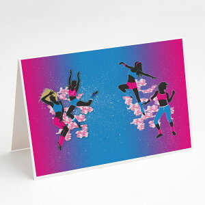 [��������] Hip Hop in Pink Blue �O���[�e�B���O�J�[�h�ƕ����i8������ [�y�V�C�O�ʔ�] | Hip Hop in Pink Blue Greeting Cards and Envelopes Pack of 8
