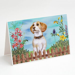 [RDY] [��������] Caroline's Treasures Beagle Spring Greeting Cards with Envelopes, 5" x 7" (8 Count) [�y�V�C�O�ʔ�] | Caroline's Treasures Beagle Spring Greeting Cards with Envelopes, 5" x 7" (8 Count)