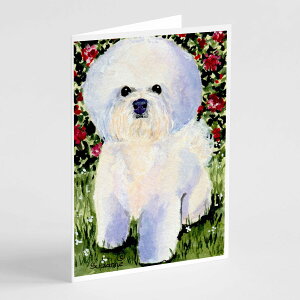 [RDY] [��������] Caroline's Treasures �r�V�����t���[�[�̃O���[�e�B���O�J�[�h�A�����t���A5�C���`x7�C���`�i8�J�E���g�j [�y�V�C�O�ʔ�] | Caroline's Treasures Bichon Frise Greeting Cards with Envelopes, 5 x 7