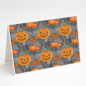 [RDY] [��������] Watecolor Halloween Pumpkins �O���[�e�B���O�J�[�h�ƕ����i8������ [�y�V�C�O�ʔ�] | Watecolor Halloween Pumpkins Greeting Cards and Envelopes Pack of 8