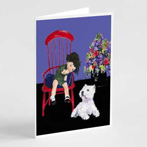 [RDY] [��������] Caroline's Treasures �E�F�X�e�B�E�O���[�e�B���O�J�[�h�i�����t���j�A5�C���` x 7�C���`�i8�J�E���g [�y�V�C�O�ʔ�] | Caroline's Treasures Westie Greeting Cards with Envelopes, 5" x 7" (8 Count)