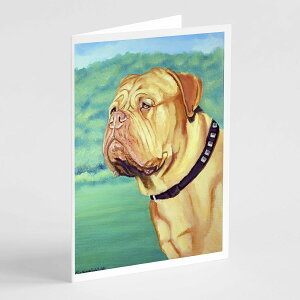 [] Caroline's Treasures Dogue de Bordeaux O[eBOJ[hitjA5C` x 7C`i8JEg [yVCOʔ] | Caroline's Treasures Dogue de Bordeaux Greeting Cards with Envelopes, 5" x 7" (8