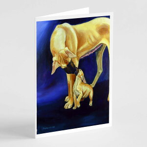 [] Caroline's Treasures O[gf[Ǝq̃O[eBOJ[hAtA5C`x7C`i8JEgj [yVCOʔ] | Caroline's Treasures Great Dane and Puppy Greeting Cards with Envel