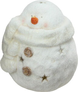 [RDY] [] 10.75 "̐؂ꂽNX}X̘XC̃z[_[tĂ鑕IŔeB[CgႾ [yVCOʔ] | 10.75" Decorative White Tealight Snowman With Star Cut-Outs Christmas