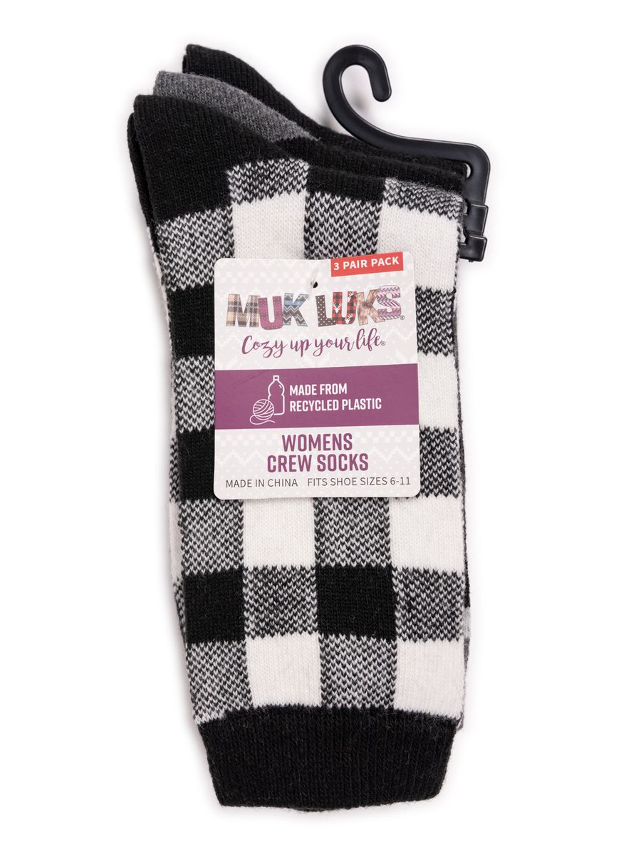 [送料無料] Muk Luks 女性用ブーツソックス 3足組 [海外通販] MUK LUKS Women's Boot Socks, Pairs