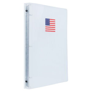 [RDY] [] JAM vX`bN0.75C`oC_[AAJNA3OoC_[ [yVCOʔ] | JAM Plastic 0.75 Inch Binder, American Flag Clear 3 Ring Binder