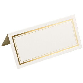 [RDY] [送料無料] JAM Foldover Place Cards, 2x4.25, 100/Pack, Ivory with Gold Double Border. [楽天海外通販] | JAM Foldover Place Cards, 2x4.25, 100/Pack, Ivory with Gold Double Border