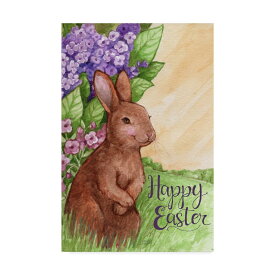 [RDY] [送料無料] Trademark Fine Art Happy Easter Bunny In Lilacs」 メリンダ・ヒプシャー作 キャンバスアート [楽天海外通販] | Trademark Fine Art 'Happy Easter Bunny In Lilacs' Canvas Art by Melinda Hipsher