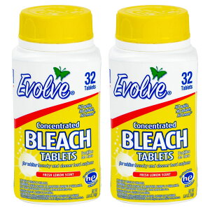 [RDY] [] Evolve ZkY܃^ubgA̍Av64i32×2pbNj [yVCOʔ] | Evolve Ultra Concentrated Bleach Tablets, Lemon Scent, 64 Total Count (32 count x 2 pack)