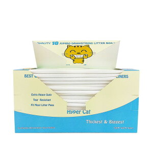 [RDY] [��������]  Hyper Cat �W�����{�L���b�g���^�[�{�b�N�X���C�i�[ �В��^�S�~�� ���p 10�J�E���g  [�y�V�C�O�ʔ�] | Hyper Cat Jumbo Cat Litter Box Liners Drawstring Litter Bags for Boxes 10 Counts