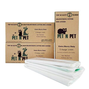 [RDY] [��������]  Pet N Pet �L�p�S�~�����C�i�[�A�В��^�S�~�����C�i�[�o�b�O�A����T�C�Y�A�p�����C�i�[21�� [�y�V�C�O�ʔ�] | PET N PET Cat Litter Box Liners,Drawstring Litter Liner Bag,Extra Large Size,Pa