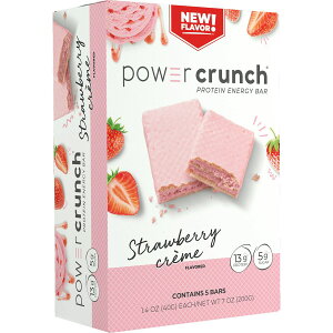 [RDY] [��������] Power Crunch ORIGINAL �v���e�C���G�i�W�[�o�[ �X�g���x���[�N���[���A7�I���X�A5���� [�y�V�C�O�ʔ�] | Power Crunch ORIGINAL Protein Energy Bar Strawberry Cream, 7 oz, 5 count