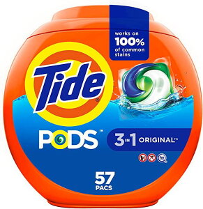 [RDY] [] Tide PODSIWiHE^[{t̐܃pbNA57JEg [yVCOʔ] | Tide PODS Original Scent HE Turbo Liquid Detergent Pacs, 57 Count