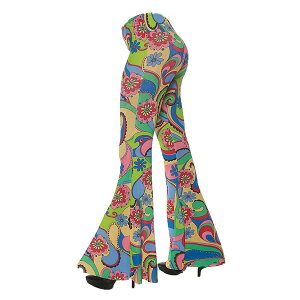 [RDY] [��������] Underwraps ���f�B�[�X 70s �t�����[�x���{�g���p���c �R�X�`���[�� - Size Small/Medium [�y�V�C�O�ʔ�] | Underwraps Womens 70s Flower Bell Bottom Pants Costume - Size Small/Medium