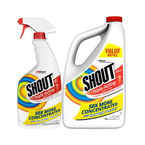 [RDY] [] Shout gvpApݔ܁A22IXEgK[A60IXlߑւpt [yVCOʔ] | Shout Triple-Acting, Laundry Stain Remover, 22 oz Trigger with 60 oz Refill