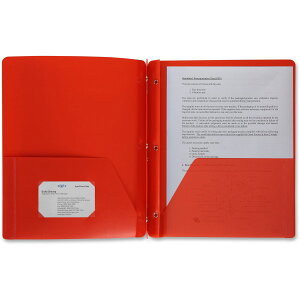 [RDY] [] Business Source BSN20887A3p`||[gtHIAe1Abh [yVCOʔ] | Business Source, BSN20887, 3 Hole Punched Poly Portfolios, 1 Each, Red