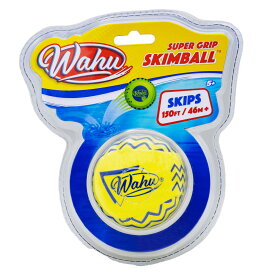 [送料無料] Wahu Wahu スーパーグリップ スキムボール イエロー - 100％防水ボールは、水の上を150フィート以上スキップすることができます。 [楽天海外通販] | Wahu Wahu Super Grip Skimball Yellow