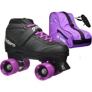 [] GsbNEA_gEX[p[iCgEp[vENbhEXs[hEXP[gEpbP[W - TCY5 [yVCOʔ] | Epic Adult Super Nitro Purple Quad Speed Skates Package - Si