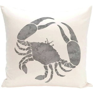 [RDY] [] Simply Daisy 16" x 16" JjEAj}EvgEs[, O[ [yVCOʔ] | Simply Daisy 16" x 16" Crab Animal Print Pillow, Grey