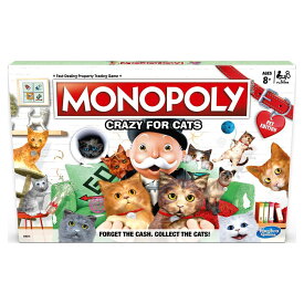 [RDY] [送料無料] Monopoly クレイジー・フォー・キャッツ 8歳以上対象 2〜4人用ボードゲーム [楽天海外通販] | Monopoly Crazy For Cats Board Game for Kids Ages 8 and Up, for 2-4 Players