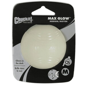 [] Chuckit! }bNXEO[ECEUE_[NE{[ p M [yVCOʔ] | Chuckit! Max Glow in the Dark Ball Dog Toy, Medium