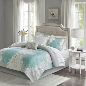 [��������] Home Essence �J���|���z�c���R�b�g���V�[�c�Z�b�g, �u���[, �t�� [�y�V�C�O�ʔ�] | Home Essence Calla Complete Comforter and Cotton Sheet Set, Blue, Full
