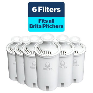 [] Brita X^_[hEH[^[tB^[Asb`[EfBXyT[ptB^[ABPAt[A6 [yVCOʔ] | Brita Standard Water Filter, Replacement Filters for Pitchers