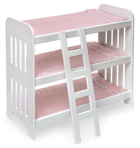 [RDY] [] Badger Basket gvh[2ixbhA͂AQALbgt - sNMK [yVCOʔ] | Badger Basket Triple Doll Bunk Bed with Ladder, Bedding, and Free Personalization K