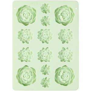 [] Wilton ÃVR[ Lf[^A14LreB [yVCOʔ] | Wilton Succulents Silicone Candy Mold, 14-Cavity
