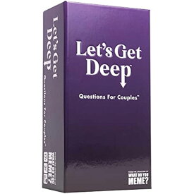 [RDY] [送料無料] Let's Get Deep - カップルのための大人のパーティーゲーム What Do You Meme\? &reg;による [楽天海外通販] | Let's Get Deep - The Adult Party Game for Couples by What Do You Meme?&reg;