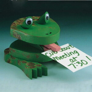 [RDY] [] S&S JGm[gz_[ g O[Ebh 12 [yVCOʔ] | S&S Unfinished Green Wood Frog Note Holder Unassembled, Pack of 12