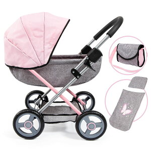 [RDY] [] Bayer h[ 4-in-1  xr[h[  xr[J[ R[W[Zbg l` 18C`܂ (sN/O[) [yVCOʔ] | Bayer Dolls 4-in-1 Toy Baby Doll Pram Stroller Cosy Set - Do