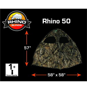 [] Rhino Blinds R-50 Ac[GbW1lpOhuChAAy [yVCOʔ] | Rhino Blinds R-50 Realtree Edge 1 Person Ground Blind, Water Repellant, Lightweight