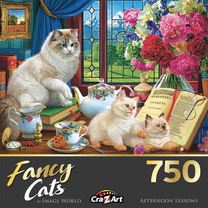[] Cra-Z-Art t@V[ELbc750s[XEAt^k[EbXEWO\[pY [yVCOʔ] | Cra-Z-Art Fancy Cats 750-Piece Afternoon Lessons Jigsaw Puzzle
