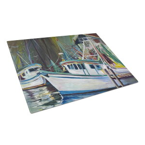 [] Caroline's Treasures W[EpeB Vv{[g KX܂Ȕ  [yVCOʔ] | Caroline's Treasures Joe Patti Shrimp Boat Glass Cutting Board Large