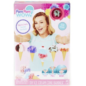 [] Pom Pom Wow ACXN[ER[̃oi[DIY [yVCOʔ] | Pom Pom Wow DIY Ice Cream Cone Banner