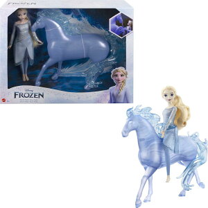 [] Disney Frozen fBYj[fwAiƐ̏2xGTEt@bVh[Ɣn^EH[^[mbNtBMA [yVCOʔ] | Disney Frozen Elsa Fashion Doll and Horse-Shaped Water Nokk
