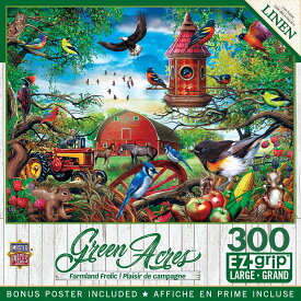 [RDY] [送料無料] MasterPieces 300ピースEZグリップジグソーパズル - Farmland Frolic - 18 "x24" [楽天海外通販] | MasterPieces 300 Piece EZ Grip Jigsaw Puzzle - Farmland Frolic - 18"x24"