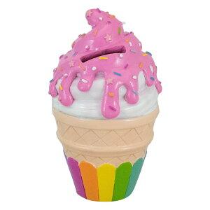 [] Northlight ACXN[R[x[W [yVCOʔ] | Northlight Ice Cream Cone Beige Resin Piggy Bank