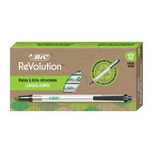 [RDY] [��������] BIC �G�R�����[�V�����Y Clic Stic ���g���N�^�u�� �{�[���y��, �~�f�B�A���|�C���g(1.0mm), �u���b�N, 12�{���� [�y�V�C�O�ʔ�] | BIC Ecolutions Clic Stic Retractable Ball Pen, Medium Point (1.0mm)