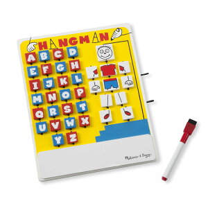 [��������] Melissa & Doug Flip to Win �n���O�}�� �g���x���Q�[�� - �z���C�g�{�[�h�A�h���C�C���[�Y�}�[�J�[ [�y�V�C�O�ʔ�] | Melissa & Doug Flip to Win Hangman Travel Game - White Board, Dry-Erase Marker