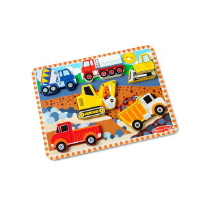 [RDY] [] Melissa & Doug RXgNVEr[N ؐ`L[pY (6s[X) - FSCFؕi [yVCOʔ] | Melissa & Doug Construction Vehicles Wooden Chunky Puzzle (6 pcs) - FSC Certified