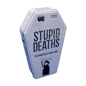 [��������] �o�J�f�X�J�[�h�Q�[����, �� University Games [�y�V�C�O�ʔ�] | Stupid Deaths Card Game Tin, by University Games