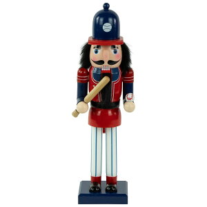 [RDY] [] Northlight 14 "ԂƐ̖ؐNX}X݊l`싅I [yVCOʔ] | Northlight 14" Red and Blue Wooden Christmas Nutcracker Baseball Player