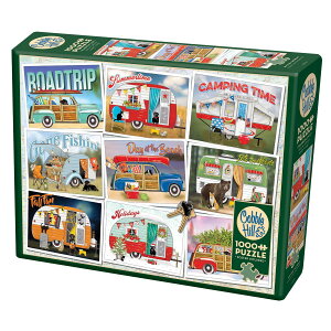 [RDY] [] Cobble Hill 1,000s[XpY - Hitting the Road - Ql|X^[t [yVCOʔ] | Cobble Hill 1,000 piece puzzle - Hitting the Road - reference poster included